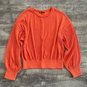 Zara burnt orange top 🍊